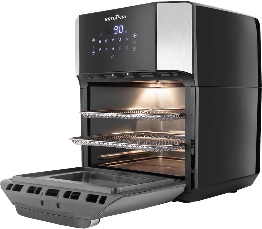 Fritadeira Elétrica Britania Air Fry Bfr2100 Preto 220V