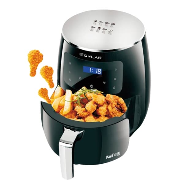Fritadeira Elétrica Air Fryer Qylar Space Qy-0106 Digital 3.6L 1400W 110V