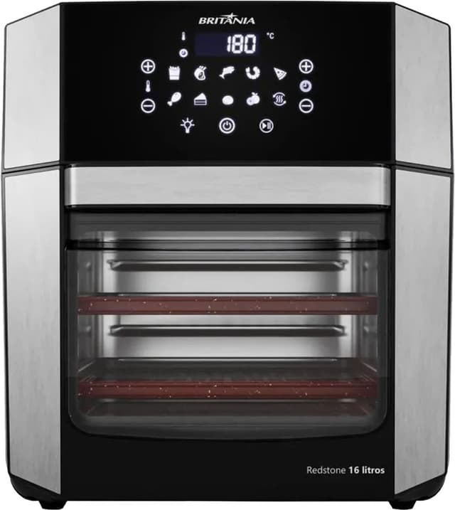 Fritadeira Elétrica Britania Air Fry 4 Em 1 BAF16A 220V 60Hz Preto 16L