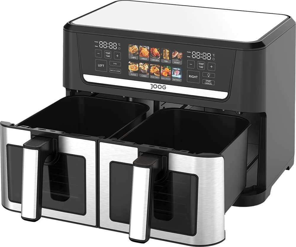 Fritadeira Elétrica Joog Air Fryer Double Pot 12L 1700W 110V 60Hz