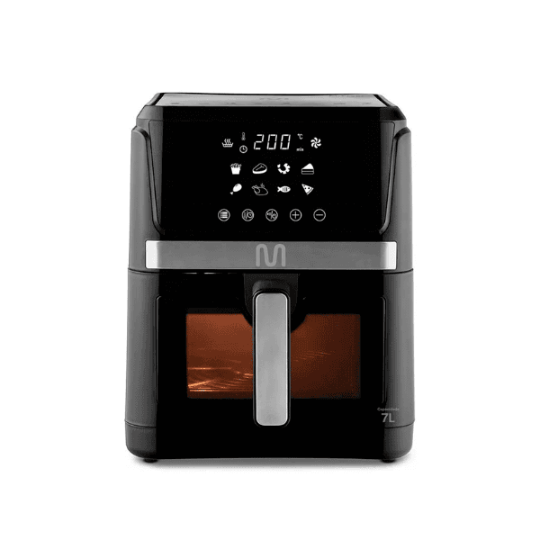 Fritadeira Elétrica Multilaser GO224EUR 7 Litros 1600W 220V Preto