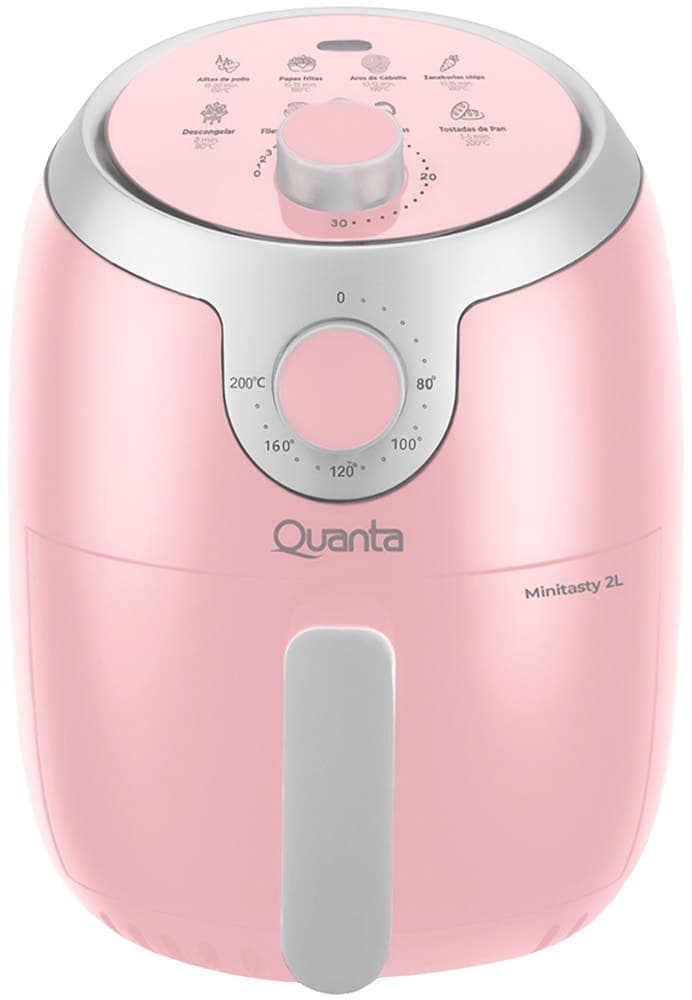 Fritadeira Elétrica Quanta Minitasty 2L 1000 Watts 110V/60Hz Rosa