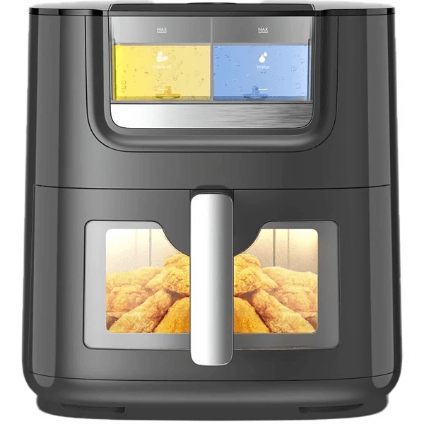 Fritadeira Elétrica Quanta Qtfed718 com 2 Dispensadores Hybridspray 1800W 7 Litros 220V ~ 50/60 Hz Preto