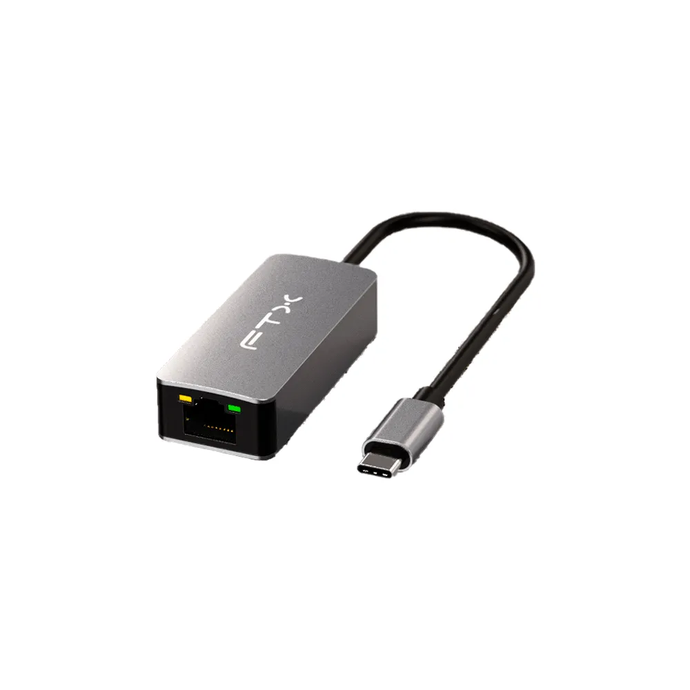 Adaptador USB-C para Rj45 Ftx Ftx-Cml2500-Ag 2.5Gbps Negro