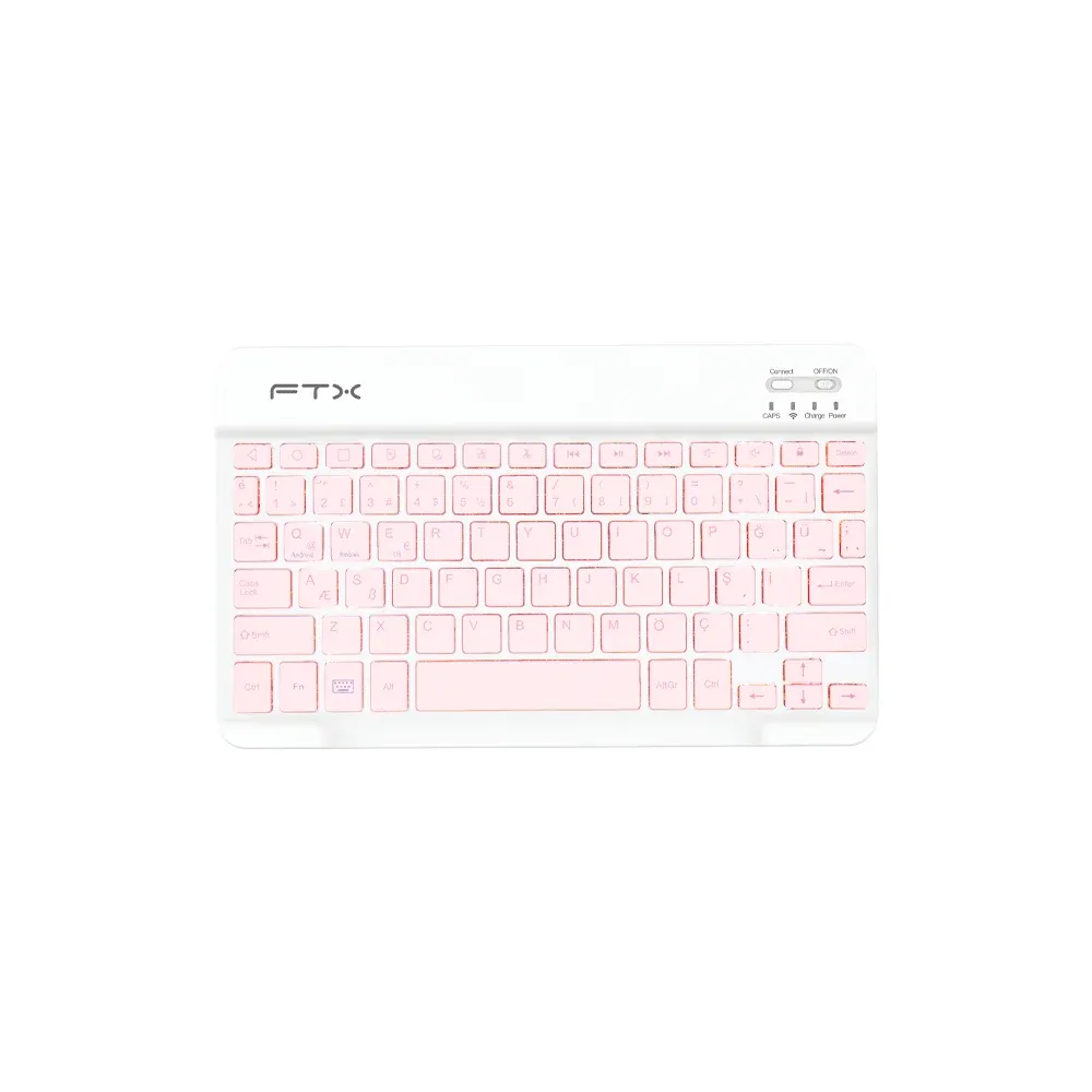Teclado Ftx Ftxb09 Bt USB-C Port Rosa