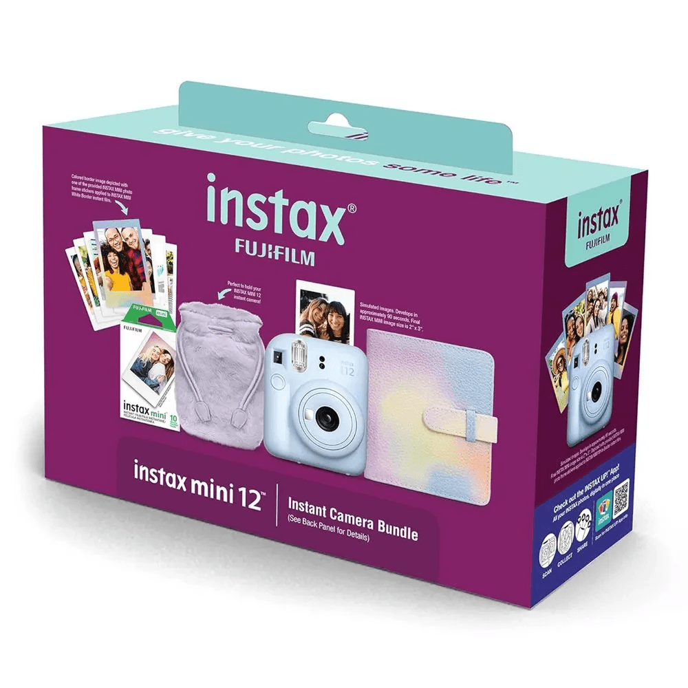 Câmera Instantânea Fujifilm Instax Mini 12 Lilac Purple Holiday Bundle