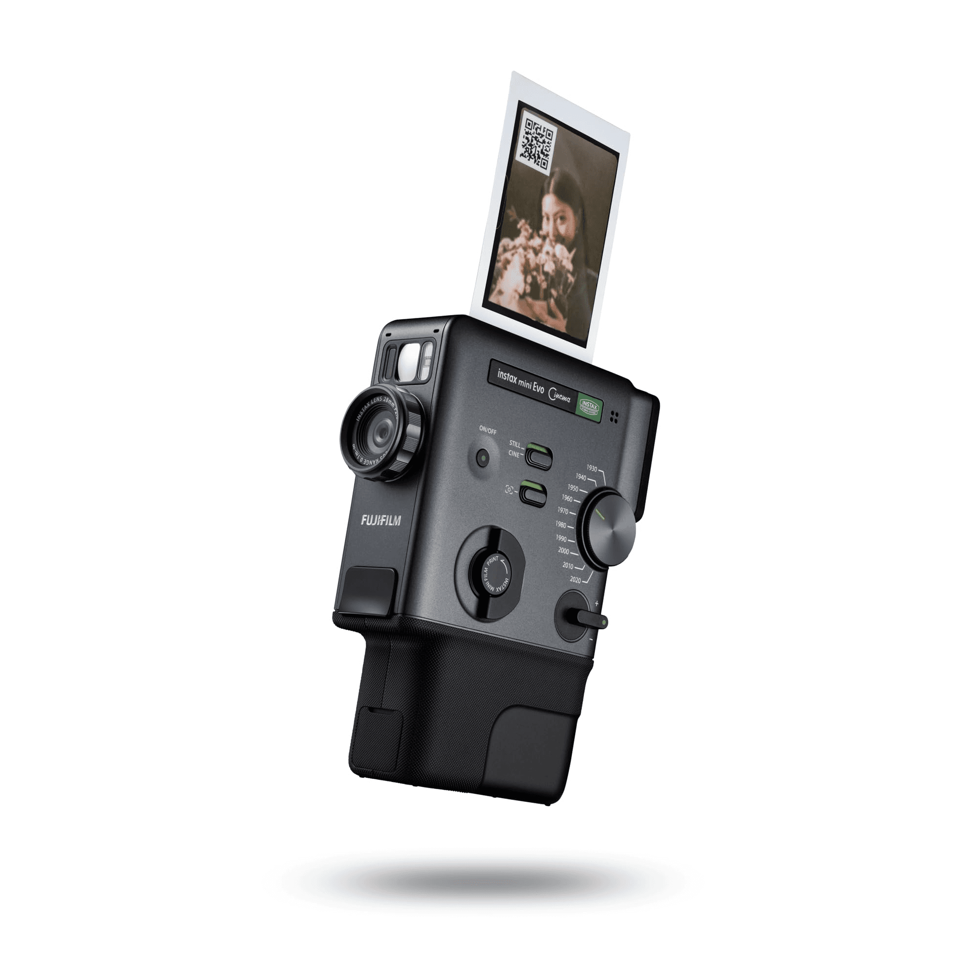 Câmera Instantânea Híbrida Fujifilm Instax Mini Evo Cinema Black