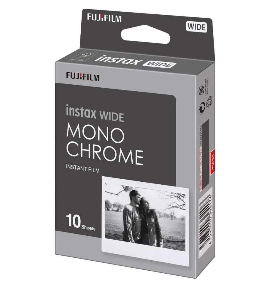 Filme Fujifilm 10 Pacotes para Instax Wide Mono Chrome