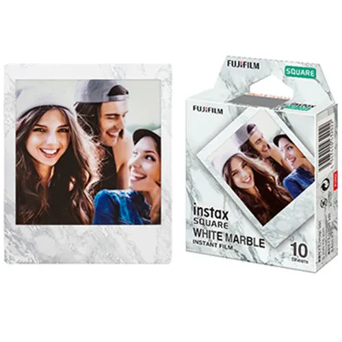 Filme Instax Fujifilm 10 Unidades para Instax Square White Marble