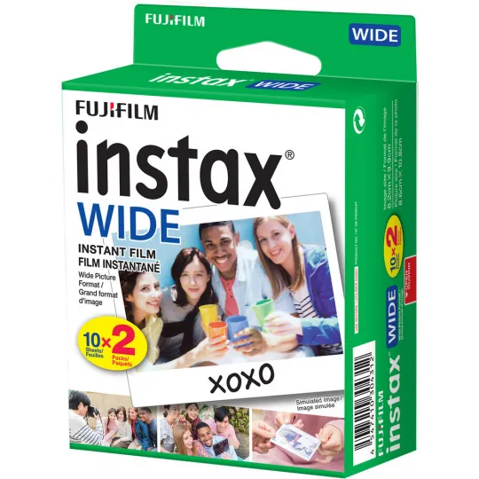 Filme Instax Fujifilm 20 Unidades para Instax Wide