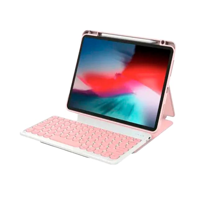 Capa com Teclado Magnético Wiwu para iPad 10.9" 2022 Rosa
