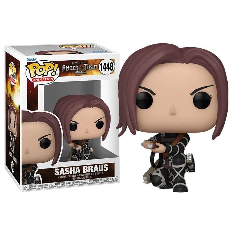 Boneco Colecionável Titan Funko Pop Attack On Sasha Braus Plástico