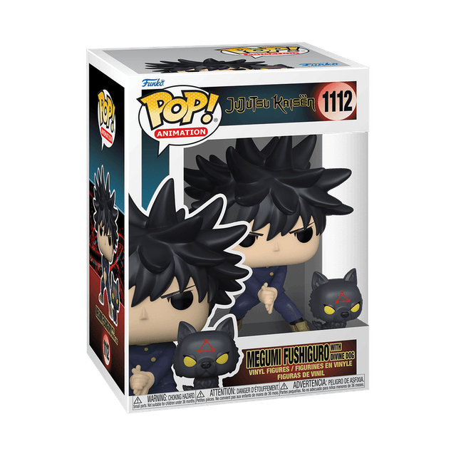 Figura Colecionável Funko Pop Jujutsu Kaisen Megumi Fushiguro With Divine Dog 1112