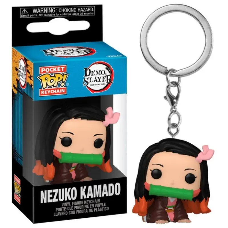 Funko Colecionáveis Pop Chaveiro Demon Slayer Nezuko Kamado 6221 Plástico 4 Cm S/c