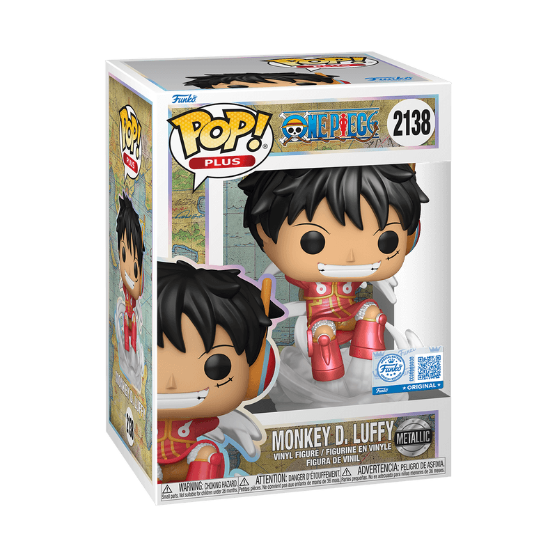 Figura de Vinil Funko Pop! One Piece Monkey D. Luffy Plus #2138