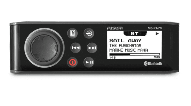Rádio Estéreo Marítimo Fusion Ms-Ra70 - AM/FM Bluetooth USB/AUX