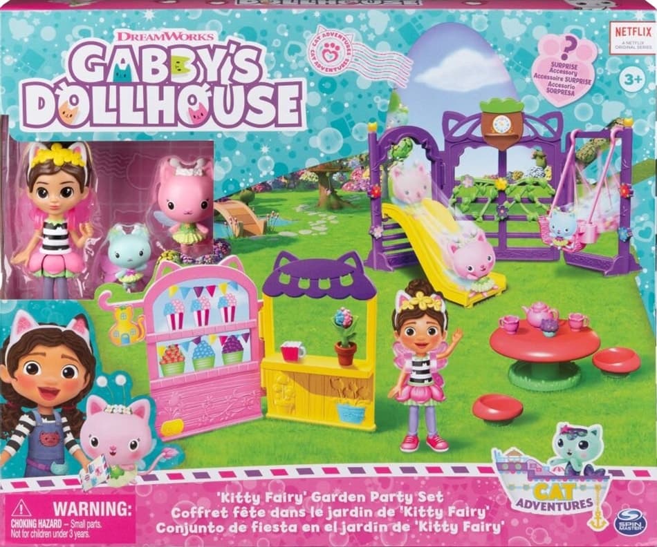 Conjunto de Festa de Jardim Gabby's Dollhouse Kitty Spin Master 6065911