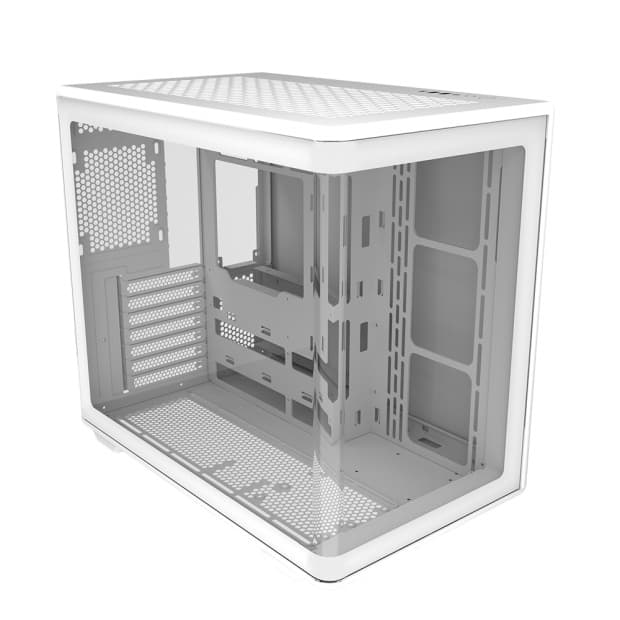 Gabinete Gamer Cooler Master Elite 600 E600-Wgnn-S00 Mid Tower Atx Vidro Temperado Frontal e Lateral Sem Fans Branco