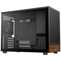 Gabinete Gamer Gamdias Athena M4M Wood Mini Tower com 3 Coolers - Preto