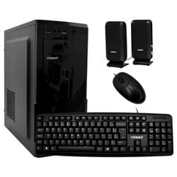 Gabinete Kit Satellite K761 Fonte 200W / Speaker / Mouse / Teclado Português - Preto