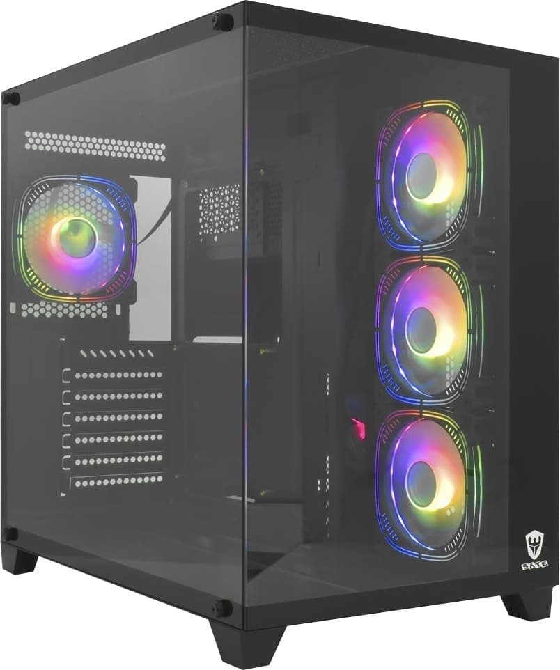 Gabinete Satellite K896 4 Fan Preto (Sem Fonte)