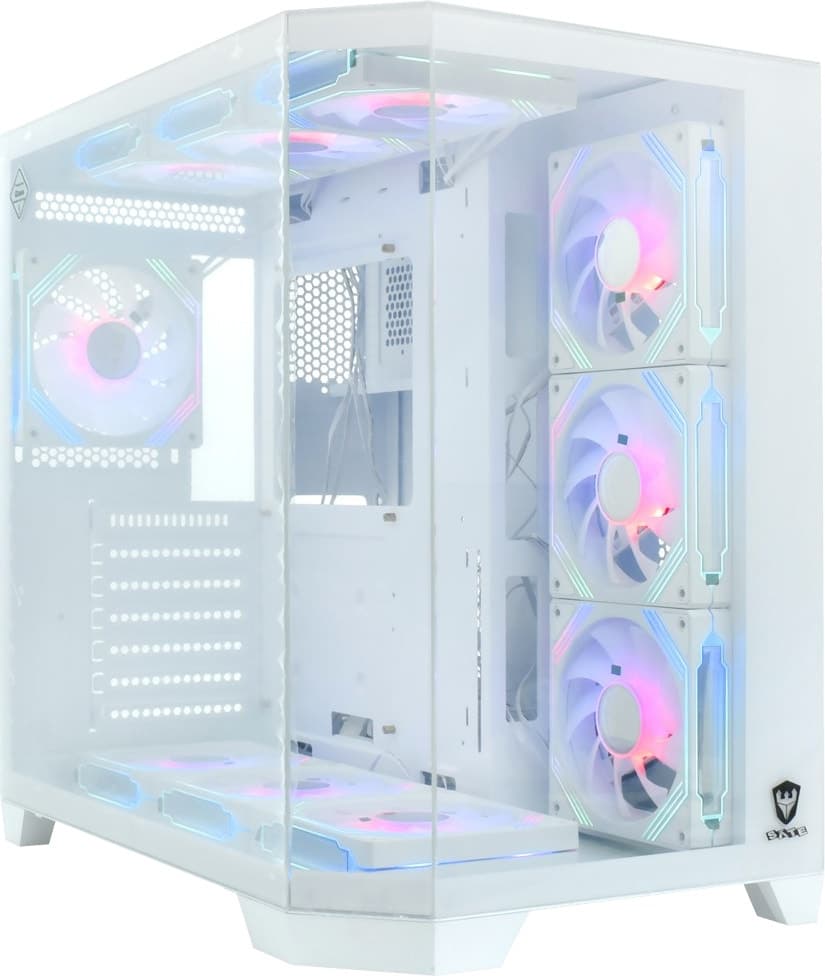 Gabinete Gamer Satellite K905 10 Fans Branco (Sem Fonte)