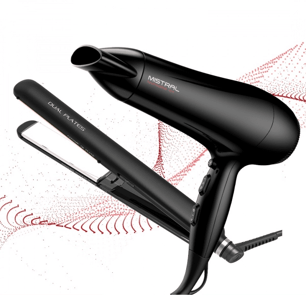 Kit Gama Alisador/Secador Bivolt Negro