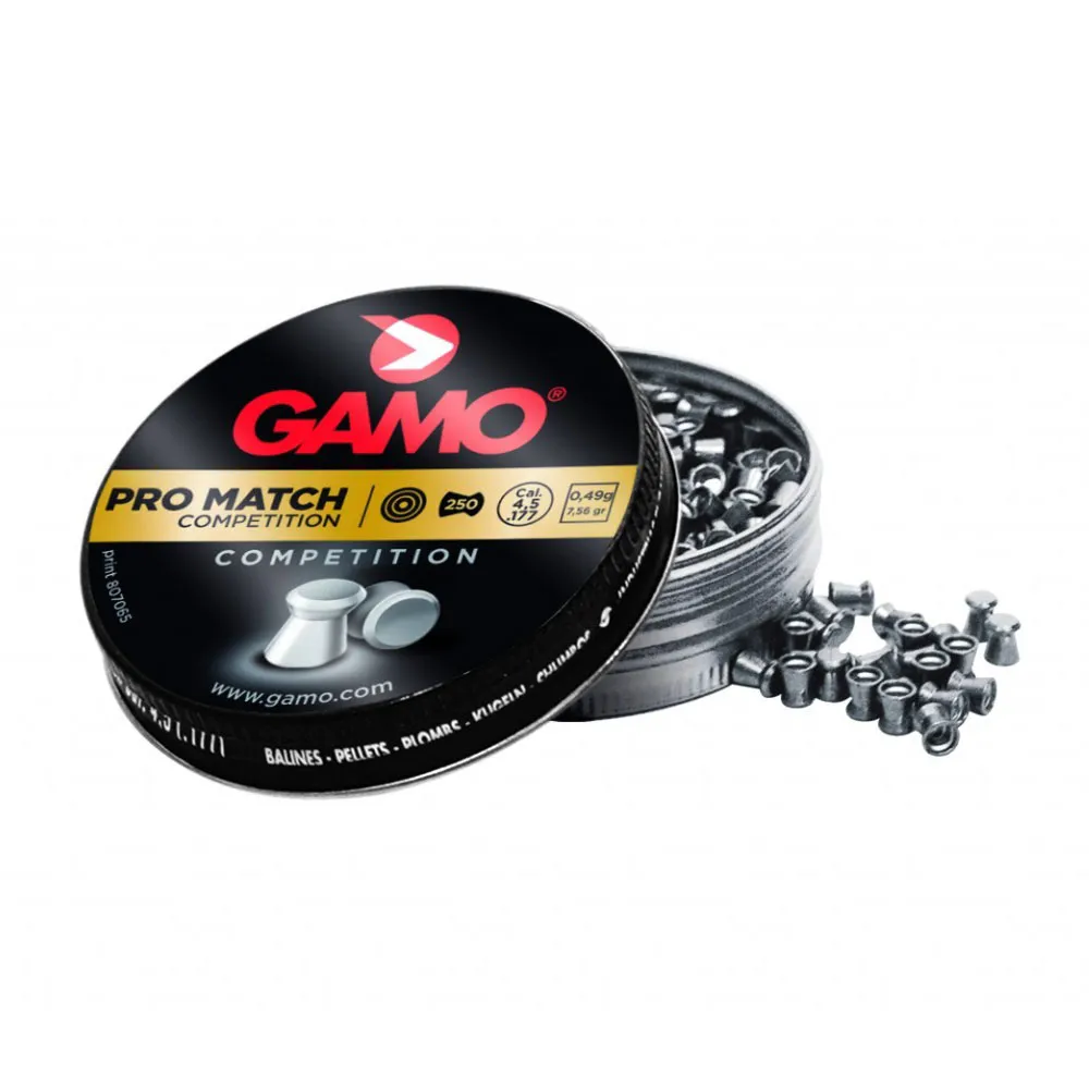 Balas Gamo Pro Match Competition 250 Unidades Cal.5.5