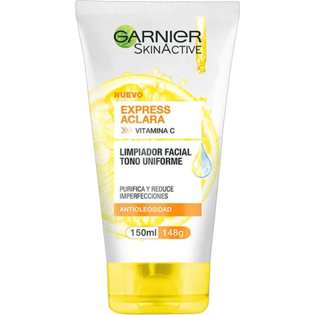 Gel de Limpeza Garnier Skinactive Express Aclara Vit. C. 150ml