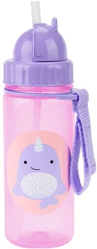 Garrafa Infantil Skip Hop Baleia Narval 390mL