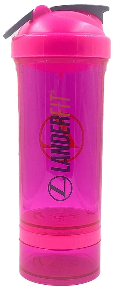 Garrafa Shaker Landerfit Pro 700mL Rosa