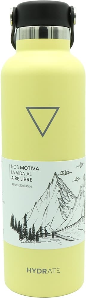 Garrafa Térmica Hydrate Amarelo Pastel 710mL