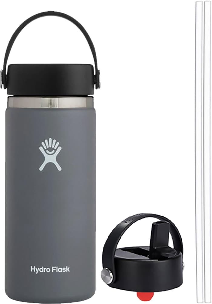 Garrafa Térmica Hydro Flask W16BTS010 473mL + Tampa Wsf001 - Cinza