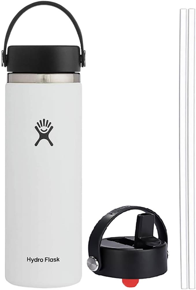 Garrafa Térmica Hydro Flask W20BTS110 591mL + Tampa Wfs001 - Branca
