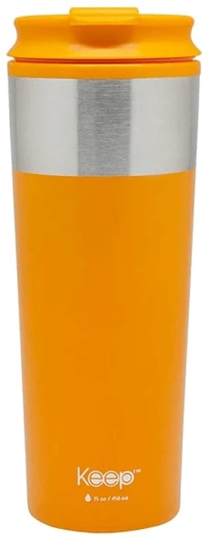 Garrafa Térmica Keep Mug Metálico 450mL Laranja
