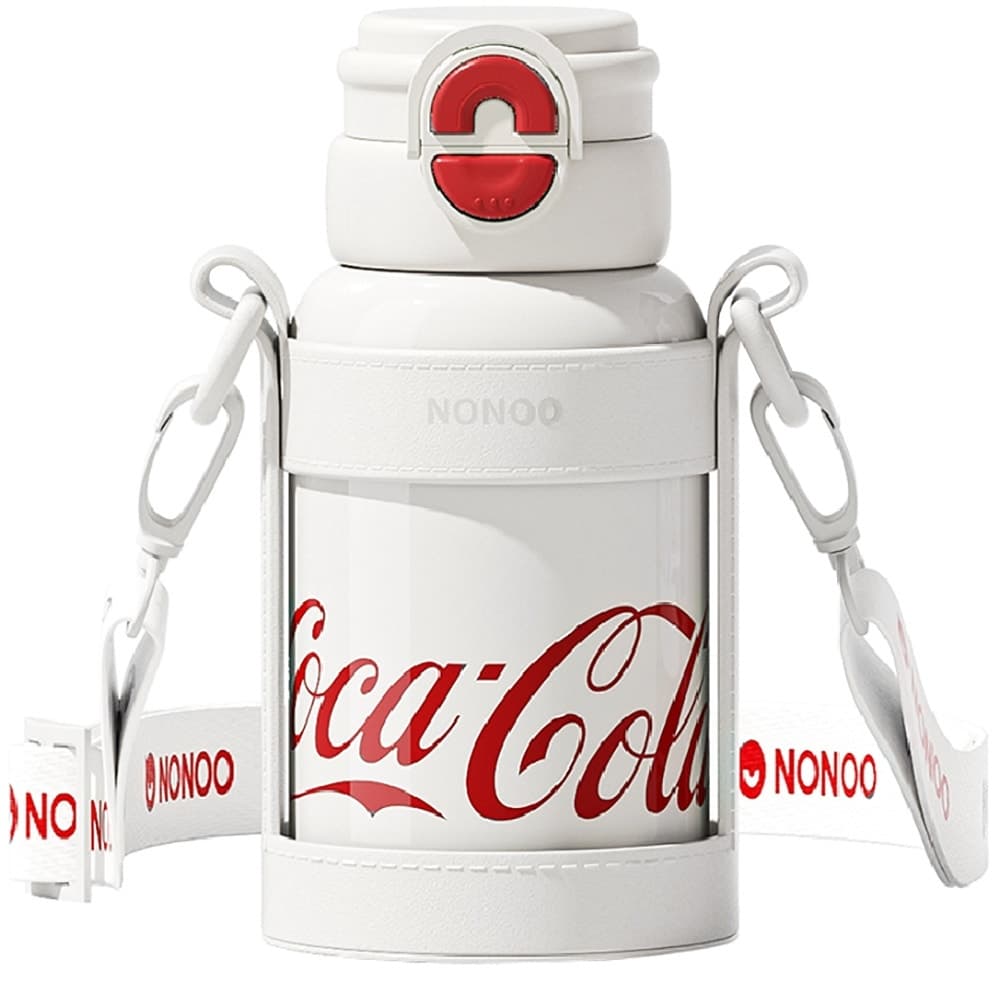 Garrafa Térmica Nonoo Coca Cola 580mL - Branco