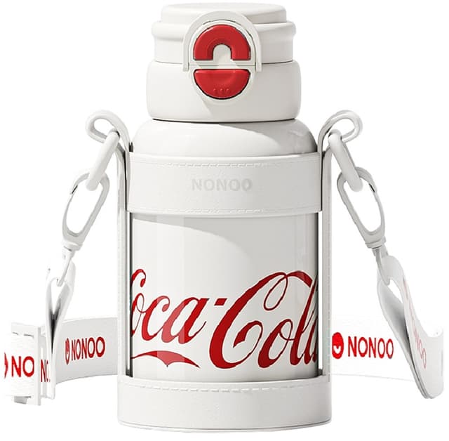 Garrafa Térmica Nonoo Coca Cola 580mL - Branco