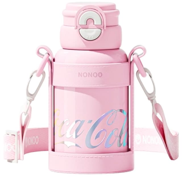 Garrafa Térmica Nonoo Coca Cola 580mL - Rosa