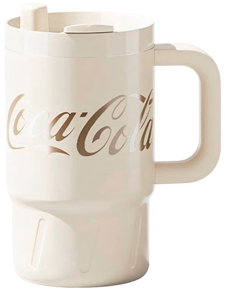 Garrafa Térmica Nonoo Coca Cola NS800B1 800mL - Creme/Dourado