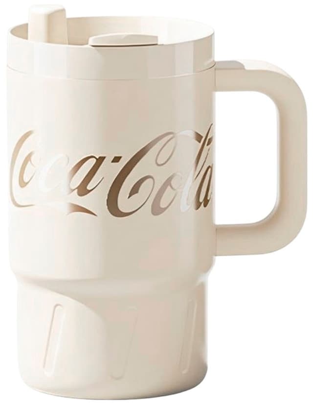 Garrafa Térmica Nonoo Coca Cola NS800B1 800mL - Creme/Dourado