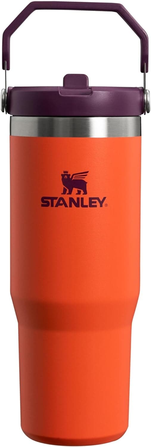Garrafa Térmica Stanley Classic The IceFlow Flip Straw Tumbler 887mL - Plum Tigerlily