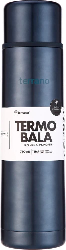 Garrafa Térmica Terrano Bala 750mL 2022485 - Azul Metal