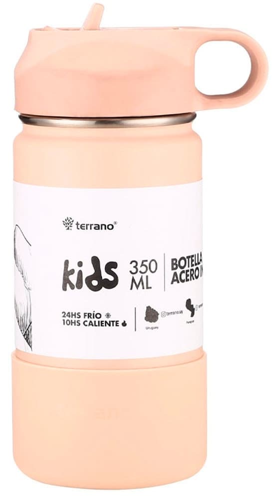 Garrafa Térmica Terrano Kids 350mL Rosa