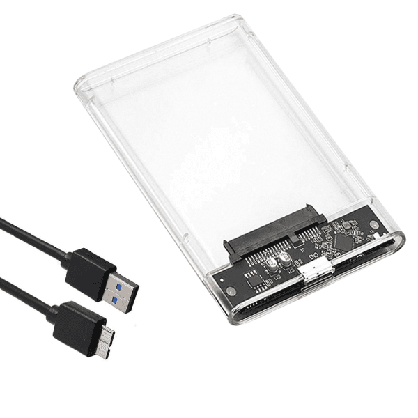Gaveta para HD Externo Geral Aj-N06 USB 3.0 SATA Iii 6 Gbps Transparente