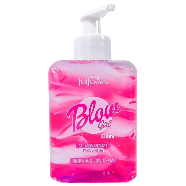 Gel Aromatizante Hot Flowers Blow Girl Morango com Creme 320ml