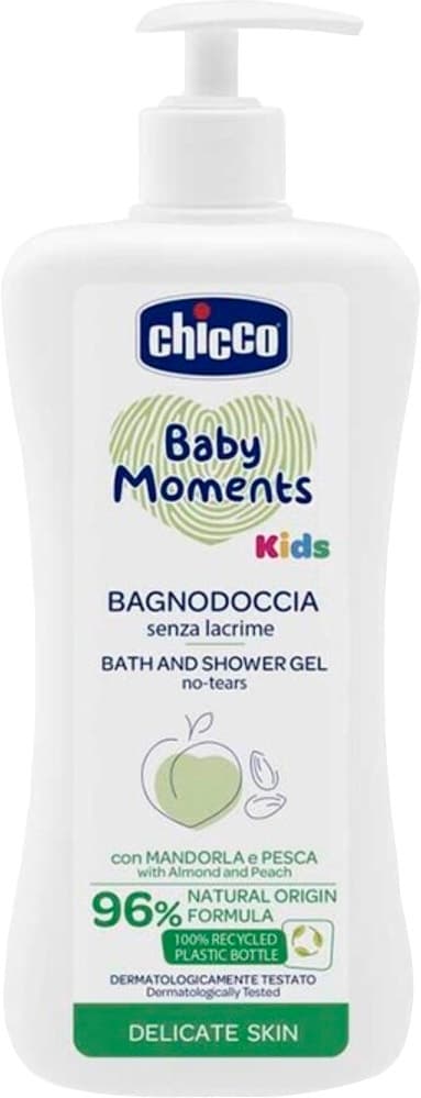 Gel de Banho Chicco Baby Moments Sem Lágrimas - 500mL