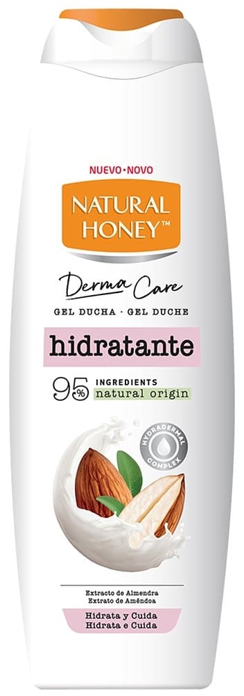 Gel de Banho Natural Honey Hidratante Extrato de Amêndoa - 650mL