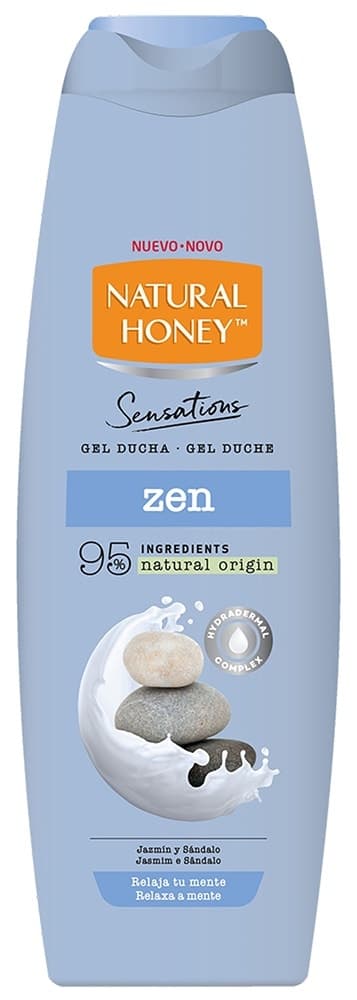 Gel de Banho Natural Honey Zen Jasmim e Sândalo - 650mL