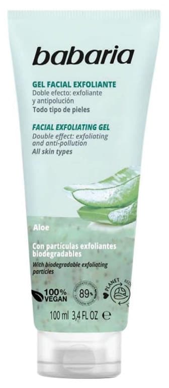 Gel Esfoliante Facial Babaria Aloe Vera - 100mL