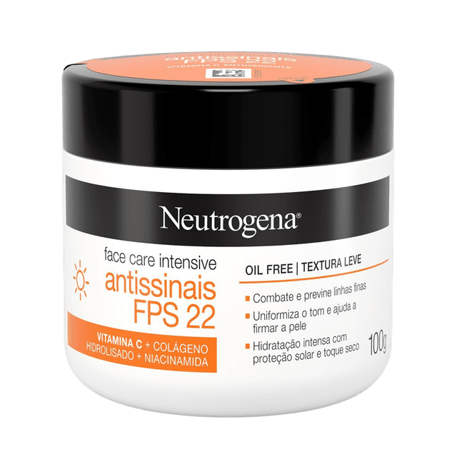 Gel Hidratante Facial Neutrogena Anti Idade FPS 22 100G
